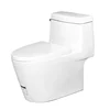 Quality European Bathroom Sanitary Chinese One Piece S-trap WC Ceramic Toilet Siphon Washdown Dual-flush Portable Toilet