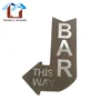 Wooden Letter Sign Boards Cafe Bar Wall Decoration