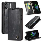 Super Luxury Caseme Oil Leather Diary Phone Case for iPhone XS XR XS MAX, 4 Colors Available