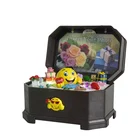 Gifting Custom song Led lighted rotating animated scene Sound Sensor music box with Lid