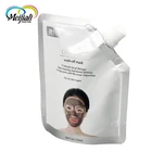 Moisture proof zipper packaging liquid stand up pouch custom aluminum foil laminated mask bag with spout