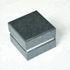 stone grey paper ring box with lid handmade square jewelry gift storage
