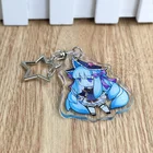 Free Sample CNC Cut Offset Print Custom Anime Acrylic Keychain Character Keychain Figure Key Chains