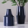 Dark blue minimalist ceramic vase