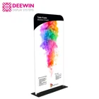 DEEWIN 24" Double Sided Print Straight Fabric Tube Display Pop Up Roll Up Banner for Sales