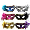 Halloween Masquerade mask glitter party mask plastic flower Carnival Mask