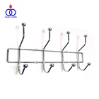 Wholesale Chrome Wall Mounted Metal Coat Hook Rack