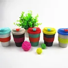 grab n go plastic coffee mug with Silicone band