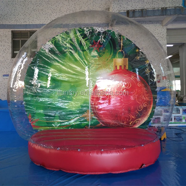 Outdoor Christmas Decoration Giant Inflatable Snow Globe