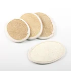 Pure natural loofah massage pad bath mitt