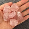 Rose quartz tumbled stones crystal tumbling stones with good quality healing stones crystal chips