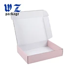Custom high quality pink mail carton paper box with logo