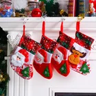 Santa Claus Doll Christmas Gift Snowman Xmas Hanging Stocking Candy Bag Christmas Decoration