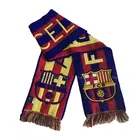 New acrylic soft sport jacquard fan football pattern winter scarf with tassel