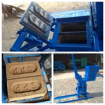 Durable manual clay interlocking brick making machine with lowest price