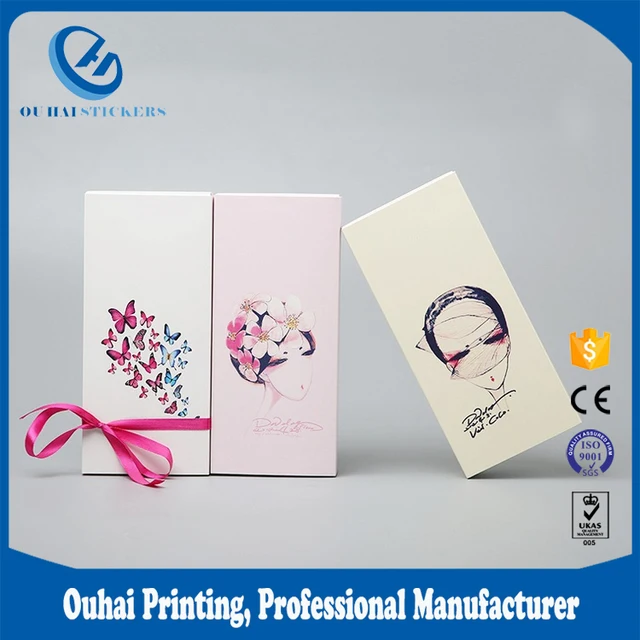 factory price cheap tie delicate paper daily boxes with ribbon