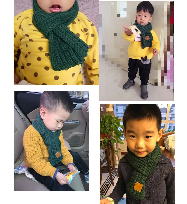 childrens scarf childrens winter scarf  childrens winter for boys scarf knitted warm red scarf scarves for girls (3)
