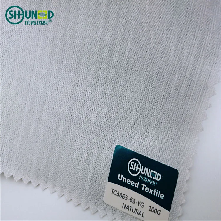 High Quality Polyester Cotton Mixed 100gsm Herringbone Pocketing Roll Sack Cloth Fabric for Jeans Pockets