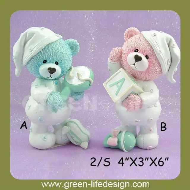 resin bear statue for home decoration