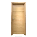 Custom Surface Finished natural red oak HDF door skin and frame+cheap oak veneer door