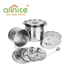cheap cookware steamer set with steamer rack large commercial cooking pot