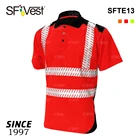 Workwear New Design 100%polyester Hi Visibility Reflective Safety Shirt For Men Microfiber Breathable Fry Fit Polo Shirt Workwear Uniform