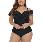 Plus Size Removable Bra Pads One Piece Swimwear for women