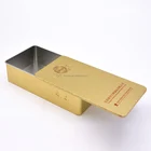 Metal Tin Products Rectangular Sliding Lid Tin Box Big Rectangular Sliding Lid Tin Box For Health Products