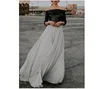 New Women High Waist Flared Gypsy Long Maxi Full Skirt Ladies Summer Fashion Solid Party Beach Evening Skirts