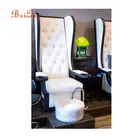 New nails supplies salon spa furniture used pink vintage pedicure throne chair sets
