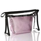 Wholesale Ladies Pvc Transparent Cosmetic Bag Two-Piece Storage Bag Set