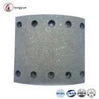 Semi metallic DAF truck spare parts WVA 19094 brake lining for heavy duty truck by factory direct supplying