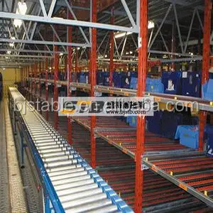 Steel roller warehouse pallet carton flow rack