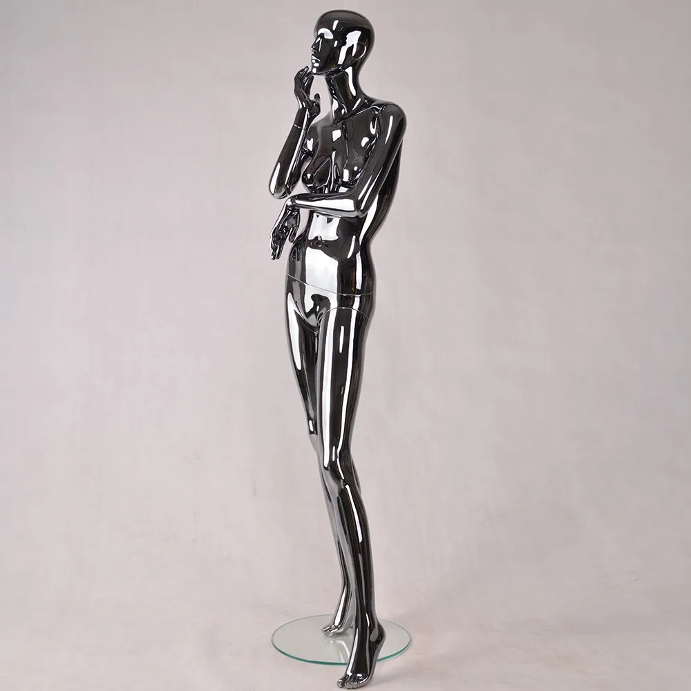 Silver Chrome Female Mannequin Buy Silver Chrome Mannequin Adjustable