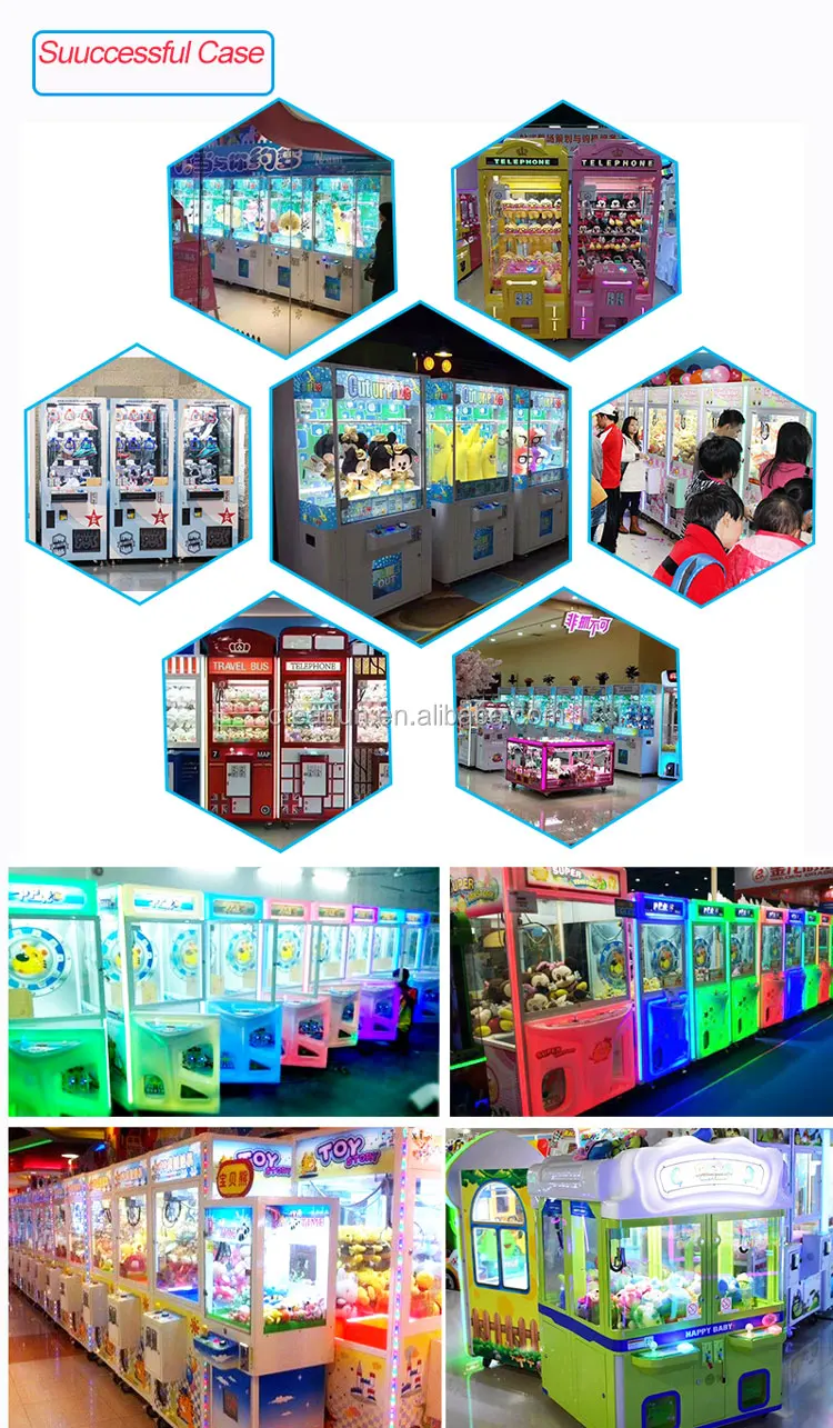 Indoor coin operated double players milk cart doll prize vending claw crane game machine 