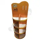 Round Cardboard Display Custom Printed Round Corrugated Display Stand Unique Shape Cardboard Display Box