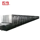 DW5-2-10 fruit hot air mesh belt dryer / food dehydrator mesh / drying machine for fruits , vegetables