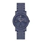 HS-3180 Plating Blue Steel Band Ladies Women Wrist Watch