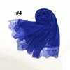1688 Agent Yiwu INS Hot Selling Spring Summer Muslim Women Shawl Scarf Hijab Cotton Linen Lace Hijab
