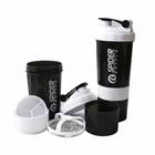 Wholesale Multifunction 500ml Plastic Water Bottle Gym Protein Shaker Bottle for Sale