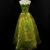 LED RGB Light Luminous Evening Dress Fiber Optic Wedding Dress Light dress made by Daishing POF
