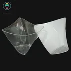 Disposable mini white colour ice cream cup plastic cups for dessert 110ml