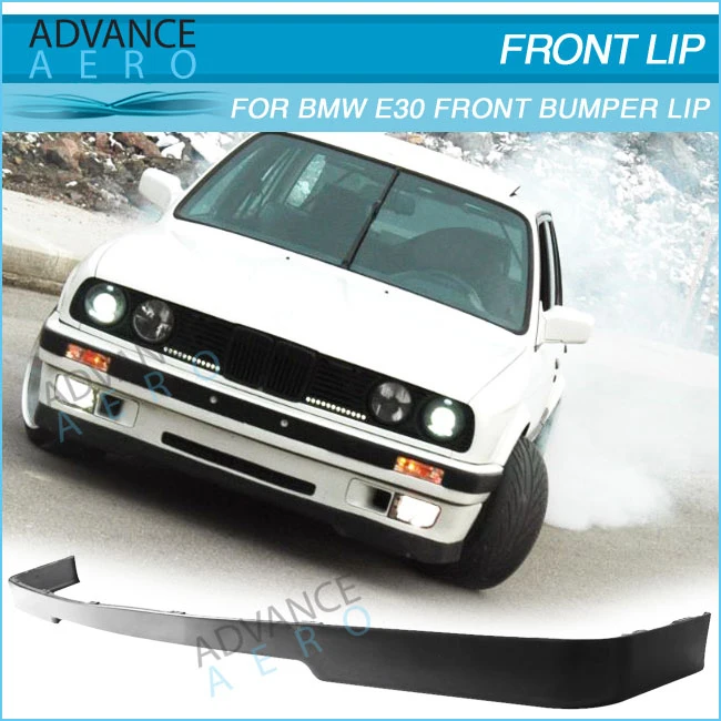FOR 84 85 86 87 88 89 90 91 92 BMW E30 3-SERIES LOWER VALANCE OE MTECH STYLE FRONT BUMPER LIP SPOLIER BODY KIT PU