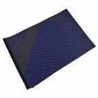 Silk scarf blue and grey color simple design top quality 100% pure silk jacquard scarf for men's ladies
