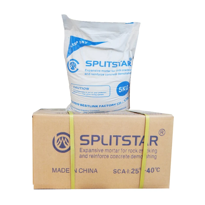 Non-explosive Demolition Agent for rock splitting and cracking