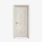 Swing Open Style Mdf Pvc Coated Carved Wood Living Room Doors European style