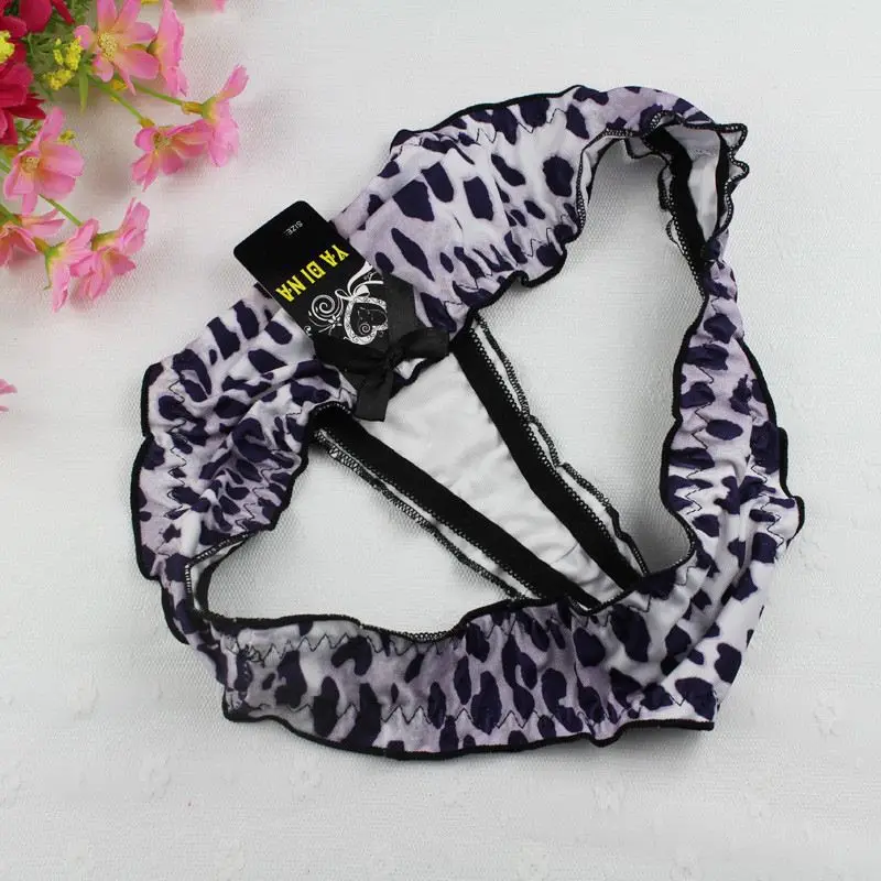 Stock Newest Hot New Cute Leopard Women Sey Cotton Briefs Panties Thongs G-string Lingerie Underwear bragas mujer Summer style