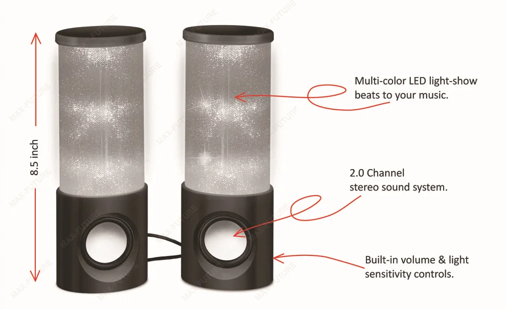 カラーledパルススピーカーで色led光のショースピーカー仕入れ・メーカー・工場