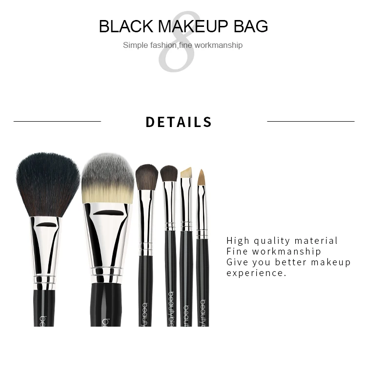 7pcs premium synthetic kabuki makeup brush set,luxury soft extra