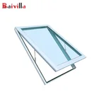 aluminum frame tempered glass outside open style skylight roof window